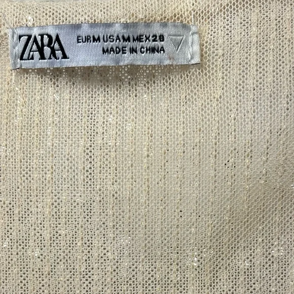 NEW ZARA SEQUIN GOLD COCKTAIL DRESS - Picture 5 of 12